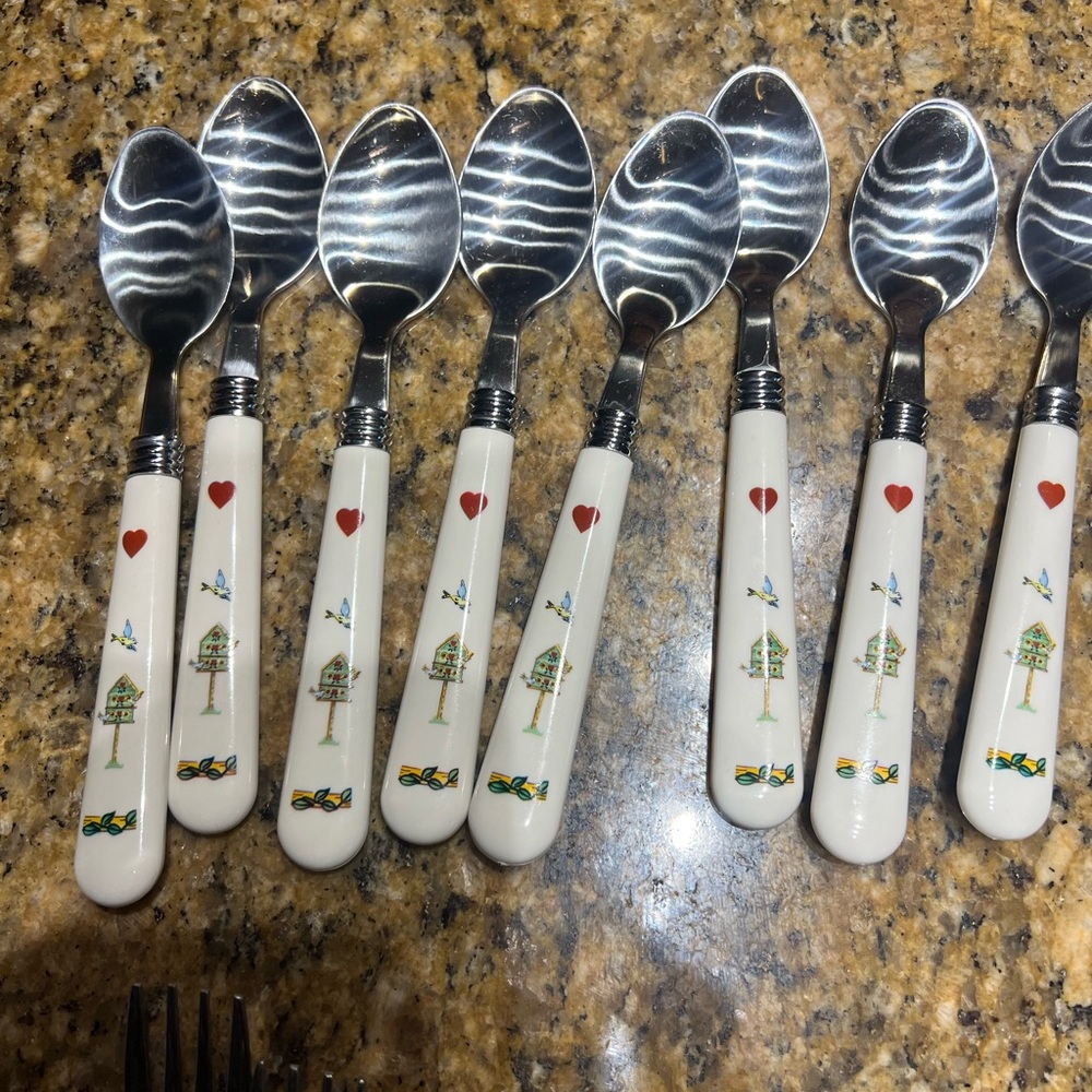 Birdhouse Thomson flatware set of 8 - Picture 4 of 4